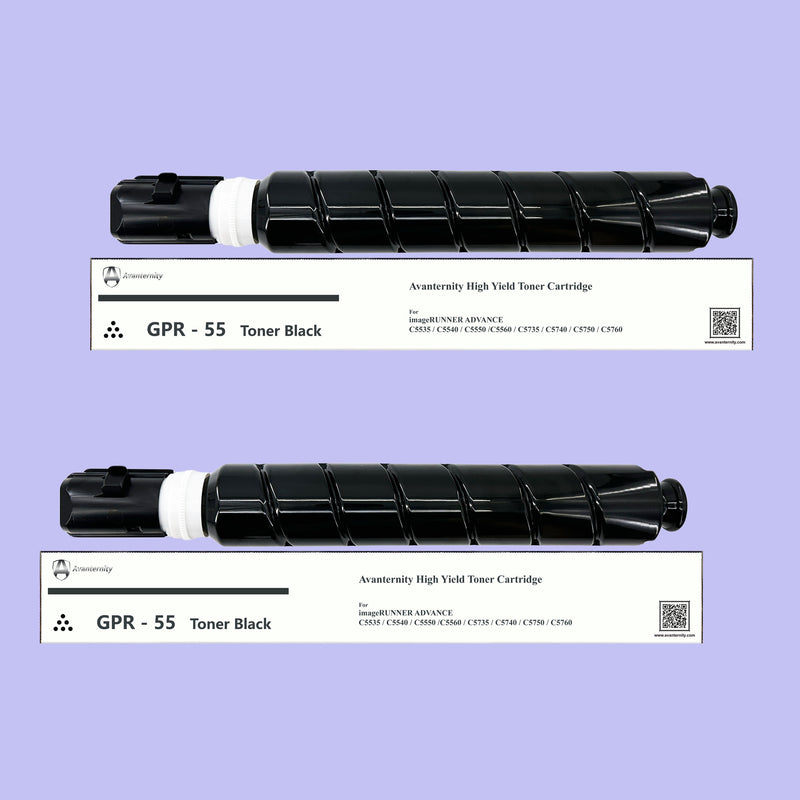 Avanternity's High Yield Toner Cartridge, Replacement for Canon GPR-55 GPR55 Toner, 0481C003, 0482C003, 0483C003, 0484C003