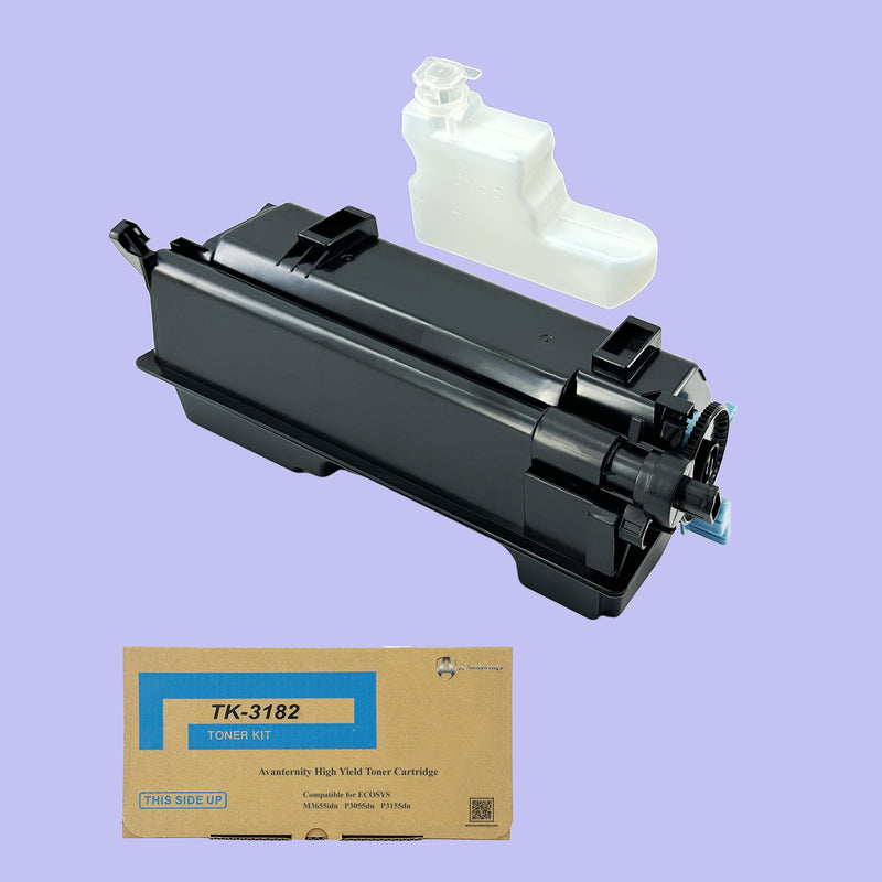 Avanternity's High Yield Toner Cartridge, Replacement for Kyocera TK-3182 TK3182 Toner Kit (2 Packs of Black)