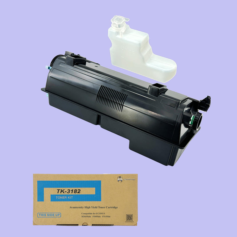 Avanternity's High Yield Toner Cartridge, Replacement for Kyocera TK-3182 TK3182 Toner Kit (2 Packs of Black)