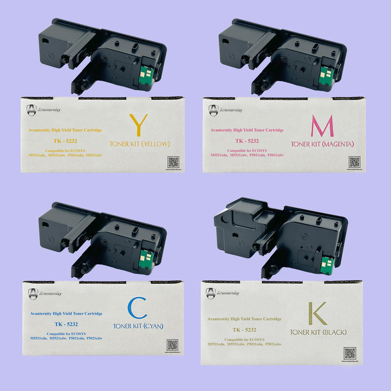 Avanternity's High Yield Toner Cartridge, Replacement for Kyocera TK-5232 TK5232 Toner Kit