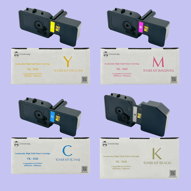 Avanternity's High Yield Toner Cartridge, Replacement for Kyocera TK-5242 TK5242 Toner Kit