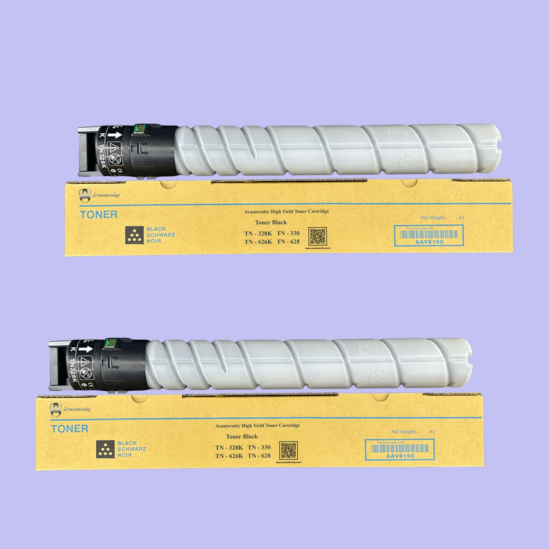 Avanternity's High Yield Toner Cartridge, Replacement for Konica Minolta TN628 Toner, Use for Bizhub 450i, 451i, 550i, 551i, 650i, 651i Printer, AC79030 (2 Packs of Black)